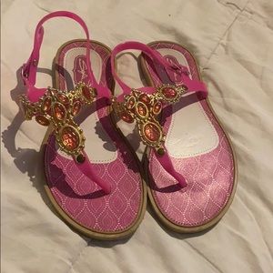 Pink sandals